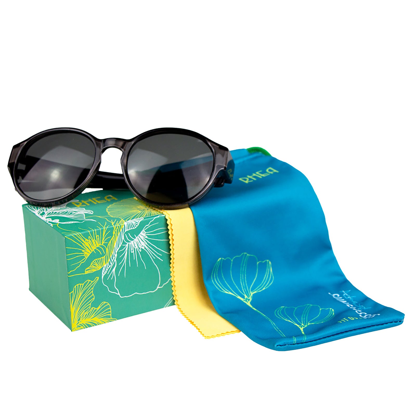 Überzieh-Sonnenbrille Rhea, für Brillenträger , Anthrazit , Brillenträger Damen Herren Lotus-Effekt Polarisiert Unisex UV400 Überzieh-Sonnenbrille