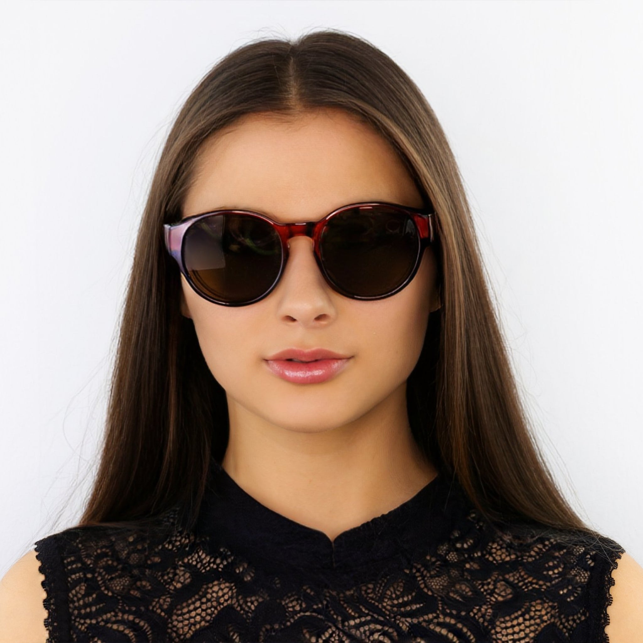 Überzieh-Sonnenbrille Rhea, für Brillenträger , Rot , Brillenträger Damen Herren Lotus-Effekt Polarisiert Unisex UV400 Überzieh-Sonnenbrille