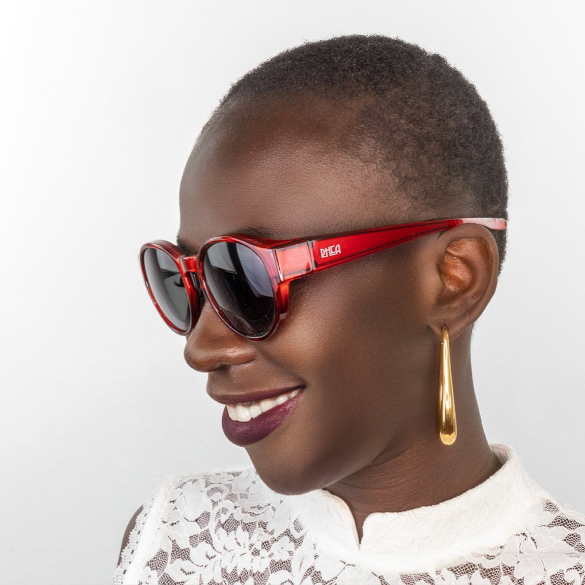 Überzieh-Sonnenbrille Rhea, für Brillenträger , Rot , Brillenträger Damen Herren Lotus-Effekt Polarisiert Unisex UV400 Überzieh-Sonnenbrille