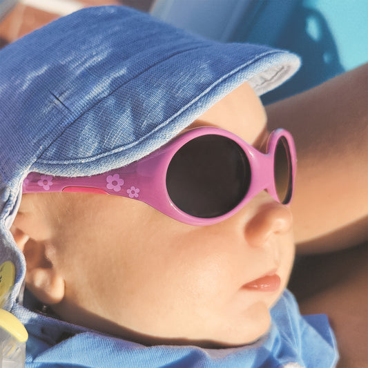 Baby-Sonnenbrille 0 - 18 Monate, Größe S , Flower , Baby HYTREL Jungen Kleinkind Lotus-Effekt Mädchen Polarisiert Unisex UV400